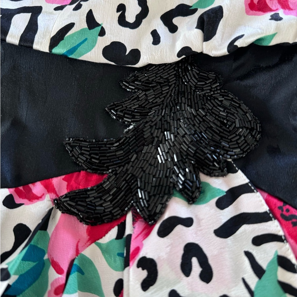 Vintage A.J. BARI Floral and Animal Print Dress - Picture 8 of 15
